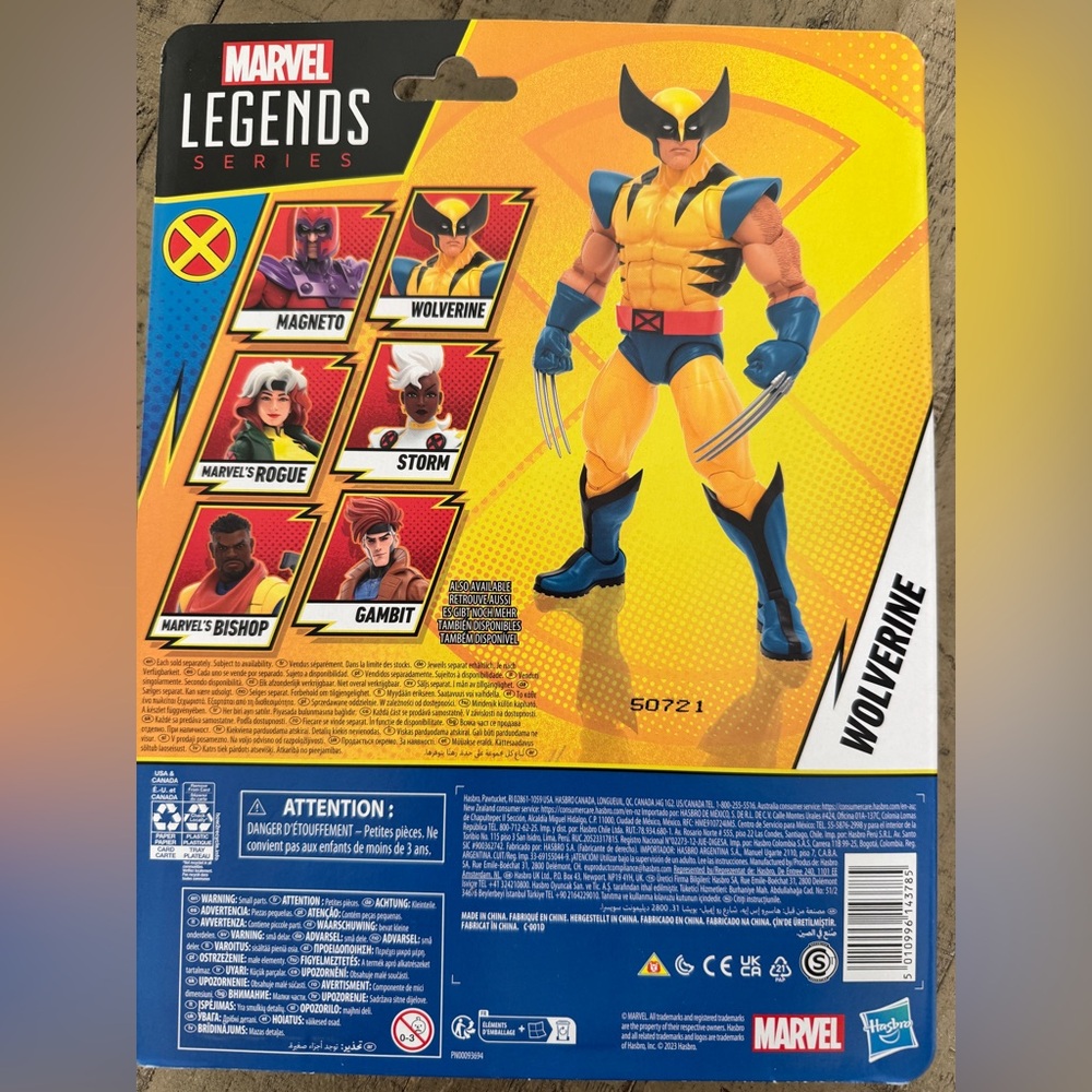 Marvel Wolverine Figure — Yellow, Blue & Red Accents - Picture 2 of 2